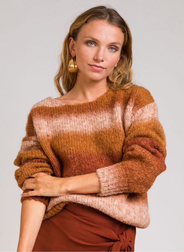 Pull mailles Lagostino camel