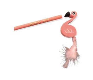 Découvrez notre crayon papier gomme flamant rose