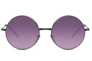Découvrez les lunettes de soleil rondes aux lentilles couleur viollette