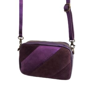 Découvrez le sac cuir multicolore violet en cuir pour femme