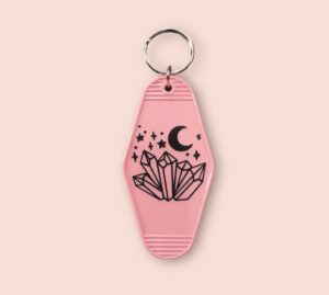 Découvrez le porte-clé motel Pink Nevada, inspiration vintage.