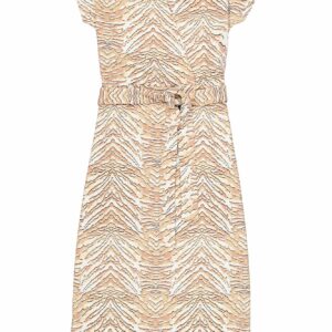 Découvrez la robe portefeuille imprimée zèbre