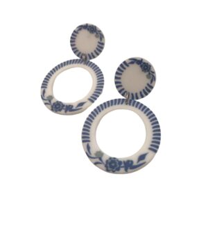 Alternative view of Boucles d'oreilles pendantes vintage inspiration