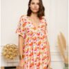 Découvrez notre robe courte les petites fleurs combishort pour femme