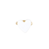 Découvrez notre bague coeur émail blanc, élégante et ajustable pour un style intemporel.