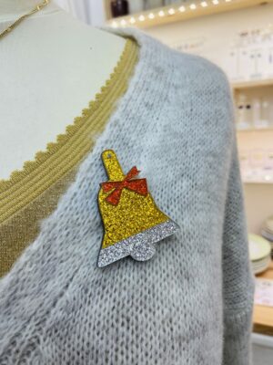 Broche cloche de Noël