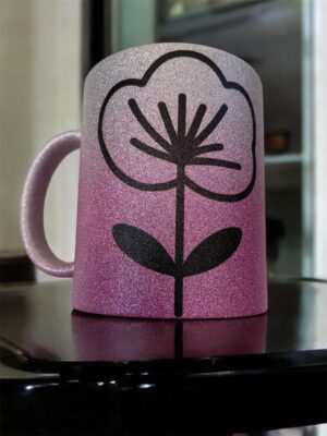 Mug fleur vintage personnalisée