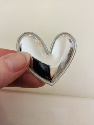Alternative view of Broche cœur argent