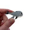 Broche baleine grise bicolore