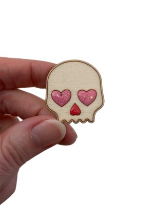 Alternative view of Broche tête de mort 💖