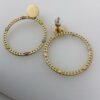 Puces d’oreilles cercle en maille pendantes