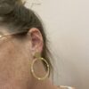 Puces d’oreilles cercle en maille pendantes