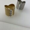 Bague large et pierre naturelle