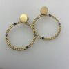 Puces d’oreilles cercle en maille pendantes