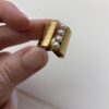 Bague large et pierre naturelle