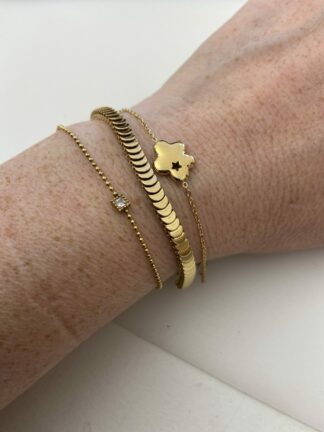 Bracelet nuage doré