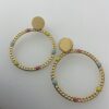 Puces d’oreilles cercle en maille pendantes