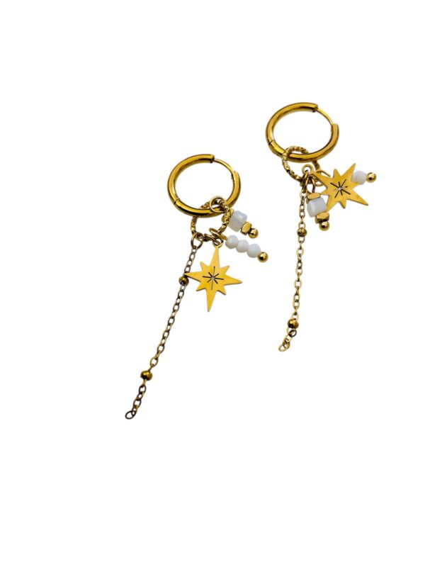 Boucles pendantes noires – Image 3