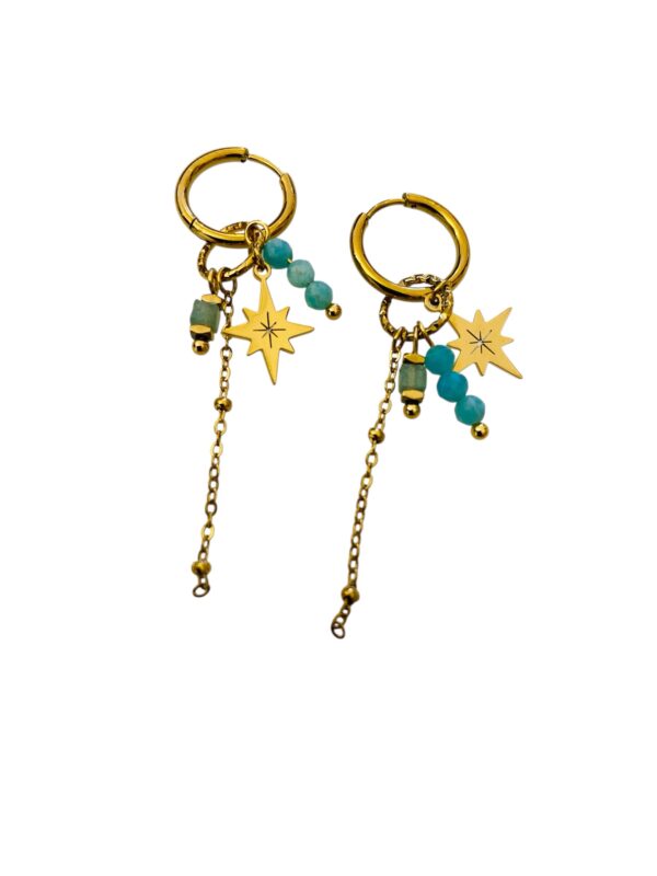 Boucles pendantes noires – Image 5