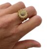 Bague antistress en acier rotative doré avec strass Stress, agitation, besoin de canaliser ton énergie ? Et si ta bague devenait ton nouvel allié bien-être ?