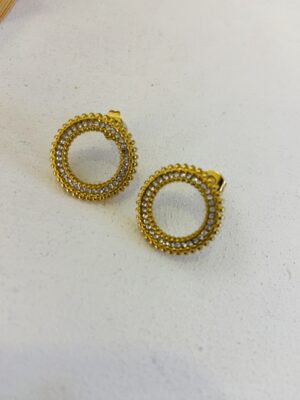 Puces couronne et strass