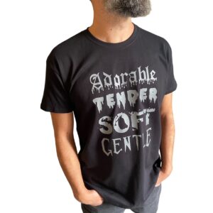 t-shirt rock humour adorable tender soft gentle