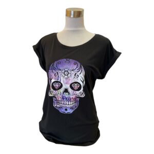 T-shirt tête de mort Purple Hell