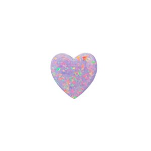 Broche cœur violette galaxie