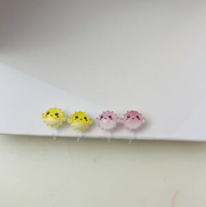 Clips d'oreilles sans perçage pour enfant motif kawaii